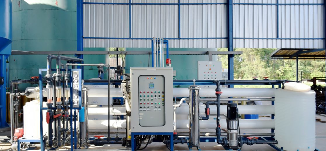 Reverse osmosis membrane system of water plant make up drinking water or soft water for  industrial cooling system